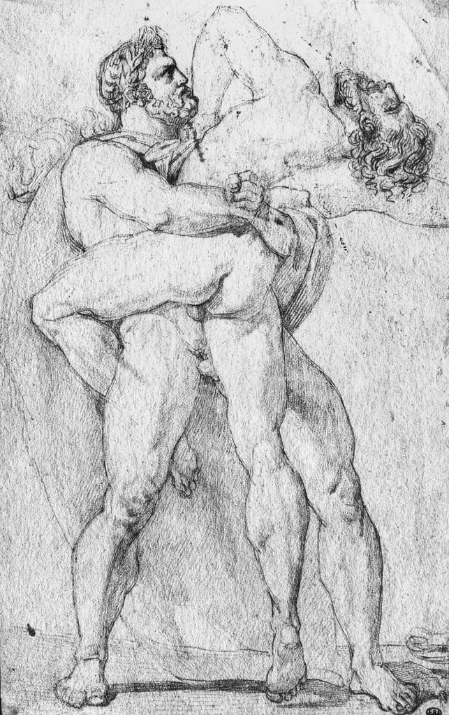 Ercole strangola Anteo - Bibliotheque de l'Ecole des Beaux, Arts, Paris